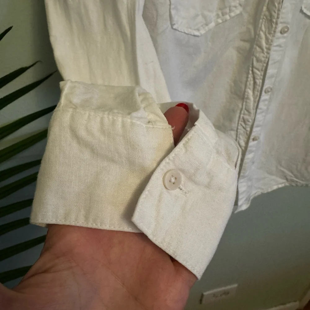 Aerie Classic White Shirt - Picture 5 of 9